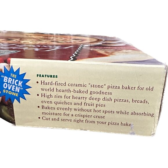 Superstone Deep Dish Pizza & Pie Baker The Brick Oven Stone Bread Quiche  Nachos - Picture 3 of 3